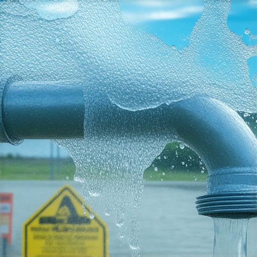 水壓過大危機圖片，顯示水管受損及漏水情況，提醒家庭注意水壓狀況，避免潛在損害及修復費用，保護家居安全，立即了解水壓問題解決措施。