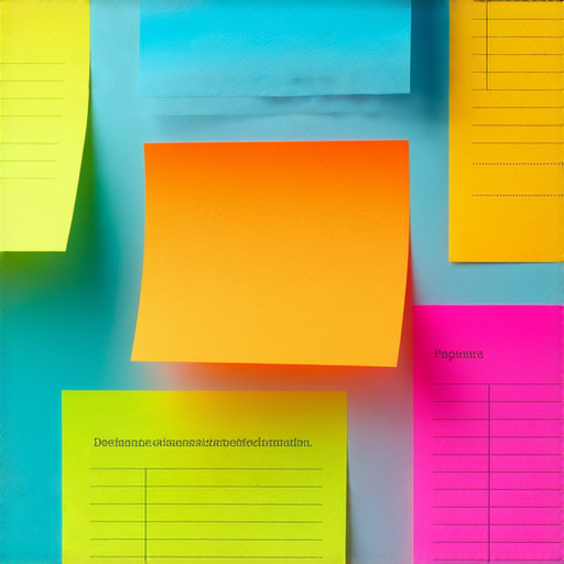 不可思議的便條貼APP介面展示，顯示五個實用技巧，幫助用戶提升生活效率，井然有序，色彩鮮豔的便條貼功能圖示，適合管理日常任務與提醒。