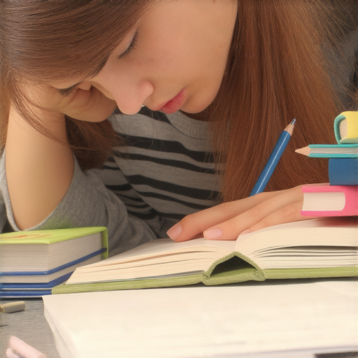 揭開筆記簿的秘密，展示一位學生在用筆記簿學習的過程中專注思考，背景有學習工具，展現如何用筆記簿改變學習方式的主題，探索新方法提升學習效率。