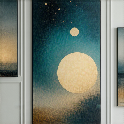 揭開空間的魅力，展示掛畫對居家品味提升的效果，燦爛色彩和精緻畫作點綴牆面，讓生活空間更具藝術氛圍。