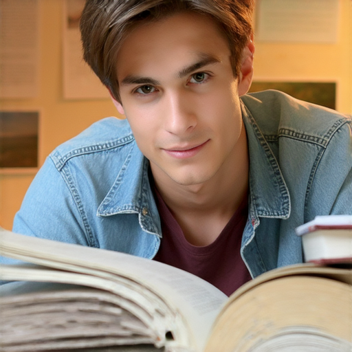 外籍老師一對一英文教學的學生，專注學習，背景顯示英語學習的環境，象徵流利英語之旅的開始，提升英文能力的完美體驗。