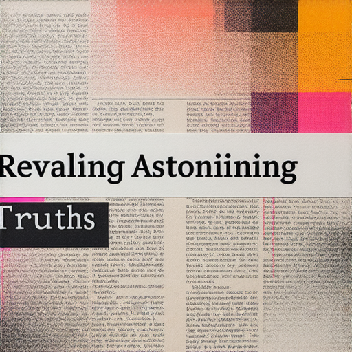 紙張背景上，顯示驚人真相的標題，旁邊有神秘的圖案和數據，吸引注目，改變傳統紙的認知，探索紙的潛力及用途，讓人重新思考紙的價值。