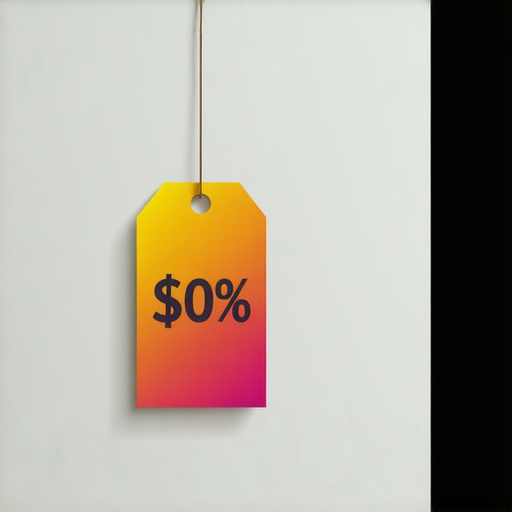 不可思議的A4紙價標籤，顯示極具吸引力的低價格，背景為簡潔的文具環境，讓人想立即購買，展現出物超所值的感受。