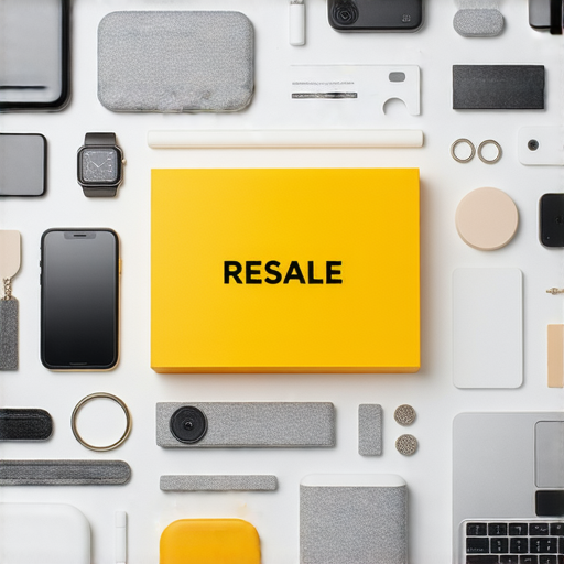 揭示贈品轉賣潛力的圖片，展示各類受歡迎的贈品，包含電子產品、生活用品及名牌配件，吸引人們了解如何將贈品變現，尋找賺錢機會的資訊。