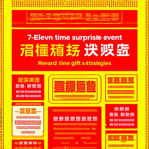 限時驚喜活動海報，介紹動7 11贈品攻略，吸引消費者了解多重好禮內容，展現豐富的贈品選項和活動期間，讓顧客享受購物樂趣。