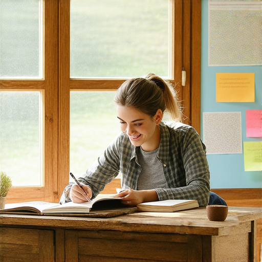 鄉下生活的英文學習場景，外籍老師與學生一對一互動，專注於對話技巧提升，探索語言與文化的奧秘，學習愉快且有效。