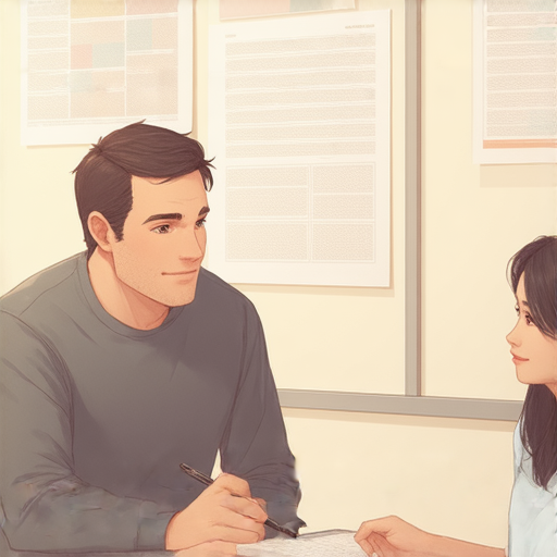 外籍老師與學生進行一對一教學，學生專注學習社交媒體英文，教室環境輕鬆，提升流利溝通能力，適合希望增強社交媒體能力的學習者。