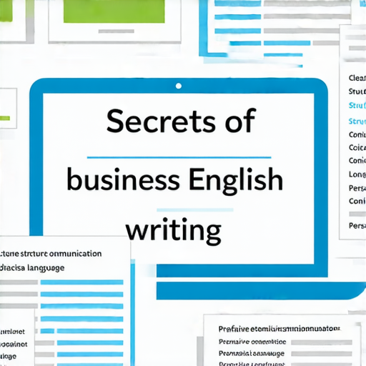 解密商業英語寫作的圖片，展示三個技巧如清晰結構、簡潔語言和具說服力的例證，幫助報告脫穎而出，提升專業溝通能力，適合商業人士及學生參考。