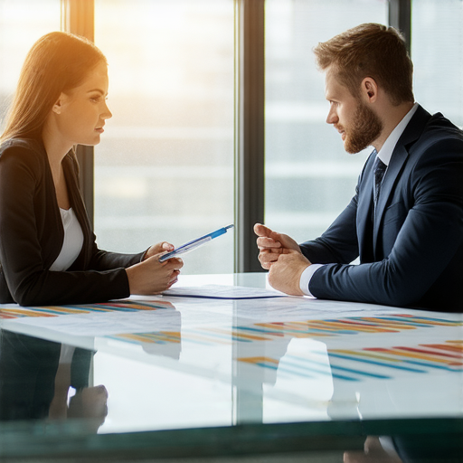 揭開代理商的神秘面紗的圖片，展示一位專業代理商與客戶洽談，強調如何利用代理商來實現財富夢想，增強財富成長的概念。