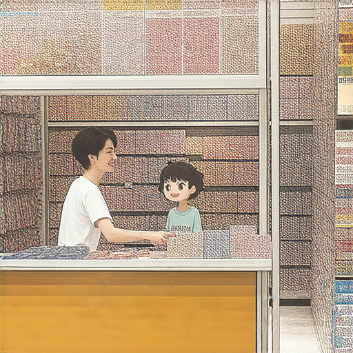 探索秋葉原的魅力，外籍英文老師一對一對話，報名體驗活動的畫面，展示學生與老師互動，攤位上的秋葉原特色商品，增進學習英文的環境與樂趣。