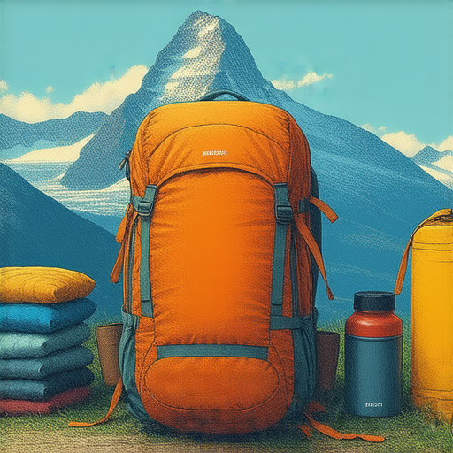 打包床墊與登山裝備的技巧，展示戶外冒險準備過程，輕鬆攜帶必需品，確保舒適與便捷，適合熱愛探險的人士，讓戶外活動更無憂。