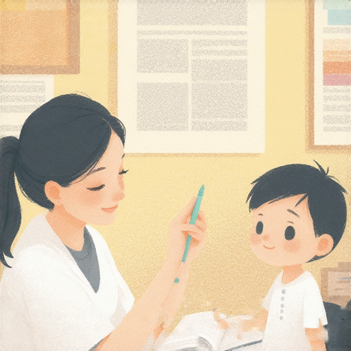 外籍老師一對一授課提升英文能力的場景，學生專注學習，老師耐心指導，背景有英語學習資料，展現高效互動，啟示提升語言技能的關鍵。