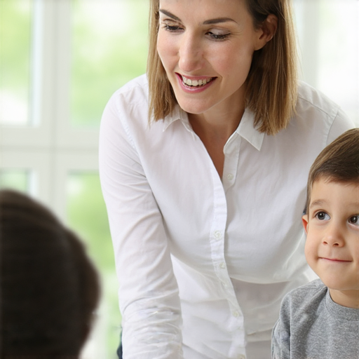 外籍英文老師進行一對一教學，學生專心學習，展現緊密合作的學習氛圍，強調高效學習的魅力，激發學生的學習熱情和興趣。