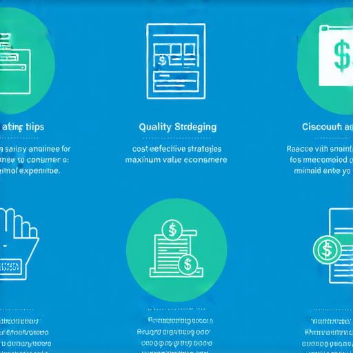 揭密如何以最少花費獲得最佳性價比的圖示，展示省錢省心的策略與方案，吸引消費者了解省錢妙招，提升生活品質。