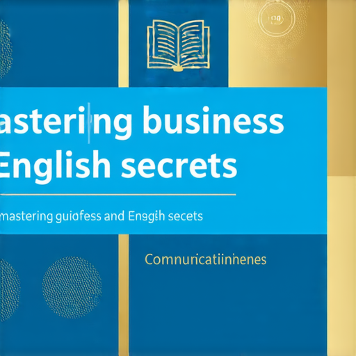掌握商業英文的秘密，提升職場競爭力的專業書籍封面，展示商業詞彙和溝通技巧，吸引追求職業發展的讀者，強調提高商業英文能力的重要性。