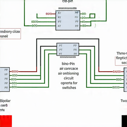 電路接駁示意圖，展示三腳、二腳及雙極開關的正確連接方式，幫助用戶提升冷氣運行效率，揭開電路的秘密，確保安全順暢運行。