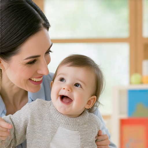 母子之間的親密互動，外籍老師一對一教學中，提升英文表達感情技巧的場景，學習解密母子關係，增進情感交流，展現積極學習氛圍。