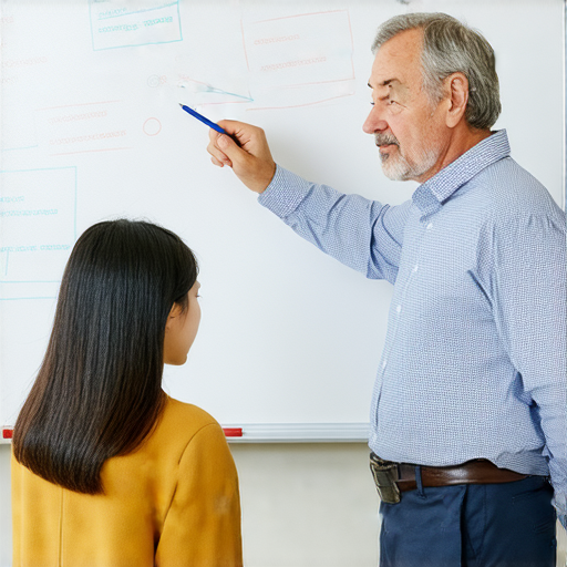 鬼口水和英文的奧秘探索，外籍老師一對一教學畫面，學習者認真聆聽，提升英語口說能力，互動課堂中，增強語言自信與技巧。