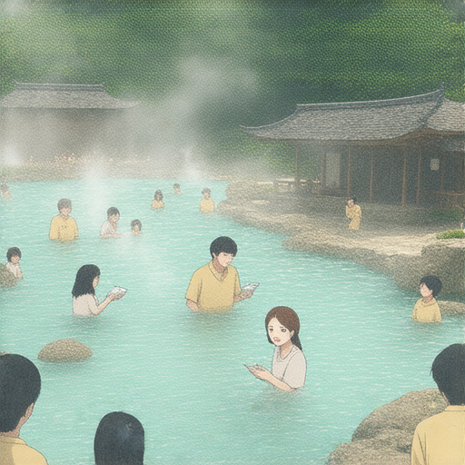 溫泉中的蛋作為英語學習的秘密武器，展示外籍老師的教學場景，強調獨特的學習方法與環境，讓學生在放鬆的氛圍中提高語言能力，融合語言與文化。