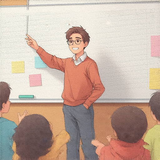 外籍英文老師與學生互動的場景，強調突破自我提升英語能力的秘訣，學習環境充滿活力，鼓勵學生發掘潛能，立即提升英語野心的氛圍。