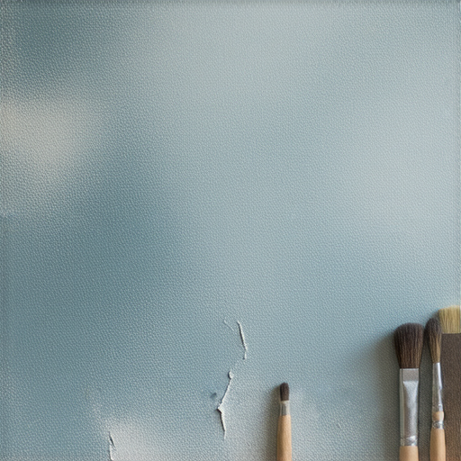 油漆剝落的牆面和維護工具，與一對一外籍英文老師學習的資訊，強調油漆維護技巧的重要性，吸引讀者了解更多並預約課程。