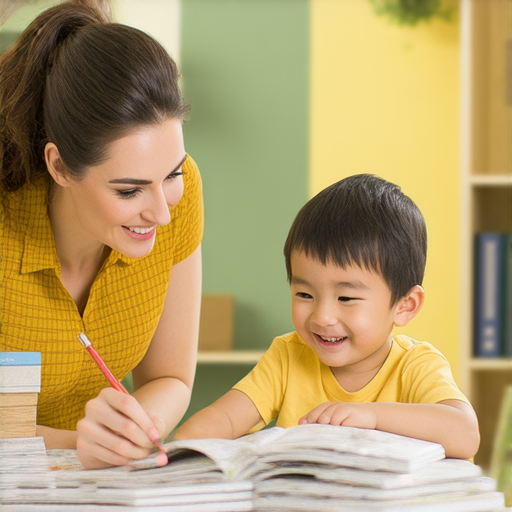 派飯義工活動中，外籍教學志工與學生進行一對一英語教學，展現愛心與友好氛圍，鼓勵參與者提升英語能力，體驗學習的樂趣。