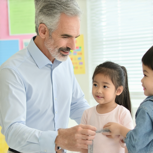 直尺英文新奇學習法場景，外籍老師一對一教學，學生專注學習英語，突破語言障礙，互動高效，提升語言能力，享受輕鬆有趣的學習過程。