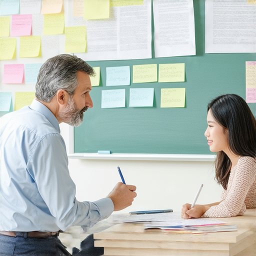 外籍英文老師一對一教學場景，學員專注於與老師互動，展現語言學習的魅力和變革，增強學習效果，體驗全新英文學習方式。