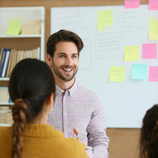 外籍老師一對一英文學習場景，學生專注與老師對話，流利交流的氛圍，展現全新學習旅程，適合希望提升英語口語能力的人士，立即開啟學習之旅！