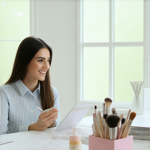 外籍老師一對一教學場景，學員與老師互動學習，專注於發現緊緻肌膚的英文表達，自信提升口語能力，適合想了解美容護膚的學習者。