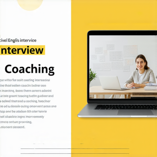 掌握公務員面試英語的宣傳圖片，展示外籍老師一對一輔導服務，強調提升英語口說能力，吸引報名參加的學員。