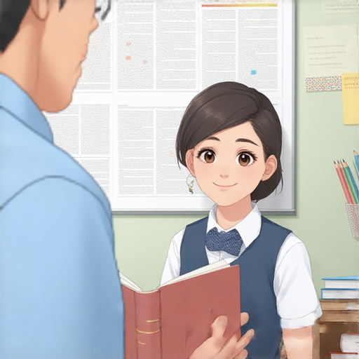 外籍老師一對一教學，學生專心學習，提升英文能力，背景為教材和學習工具，展現良好學習氛圍，鼓勵探索英文技巧，提升自信與語言能力。