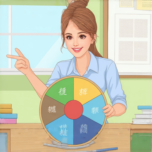 轉盤學英語活動，外籍老師一對一輕鬆上課的場景。學員與外籍老師互動，展示學習英語的樂趣和效果。即刻報名參與！