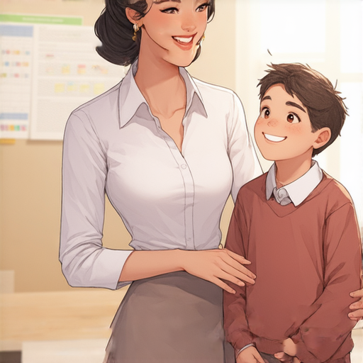 一位外籍老師正在和學生進行一對一的英語對話，學生表情自信愉快。教室環境溫馨，強調學習英語的互動與交流，提升學生的語言信心與能力。