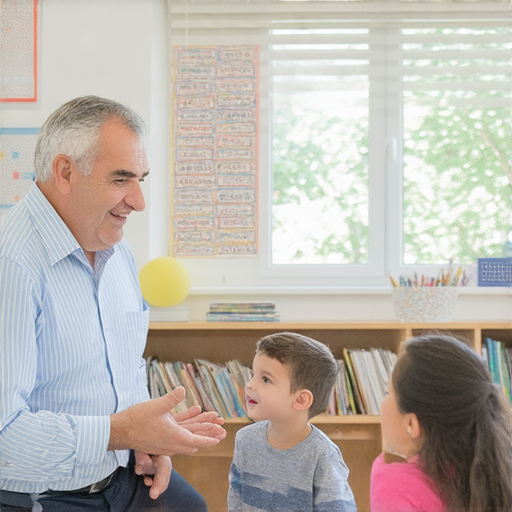 饒的英文學堂內景，外籍老師與學生一對一互動教學，專注於提升英語能力，解鎖學習祕密，歡樂學習環境，提升學習興趣。