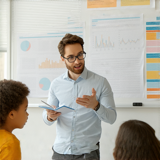 外籍英文老師在教室中指導學生，輕鬆掌握物理知識與治療技巧，享受一對一教學的互動學習環境，提升語言能力與專業知識。