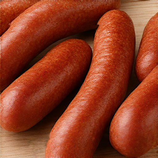 辣肉腸的英文翻譯及外籍老師一對一學習的宣傳圖片，呈現美味的辣肉腸，強調外語學習的重要性，吸引學生提升英語能力。