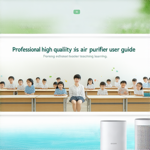 空氣淨化機的使用說明，外籍老師提供英語學習服務，展示淨化機功能與教學環境，吸引學生了解空氣品質與英語學習的關聯，提升學習效果。