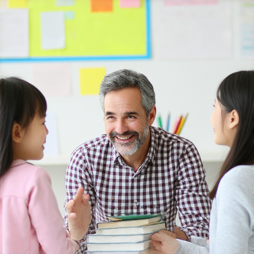 外籍老師與學生進行一對一英文教學，專注互動學習，提升英語能力，創造友好的學習環境，讓學習者立即體驗高效的英語學習過程。