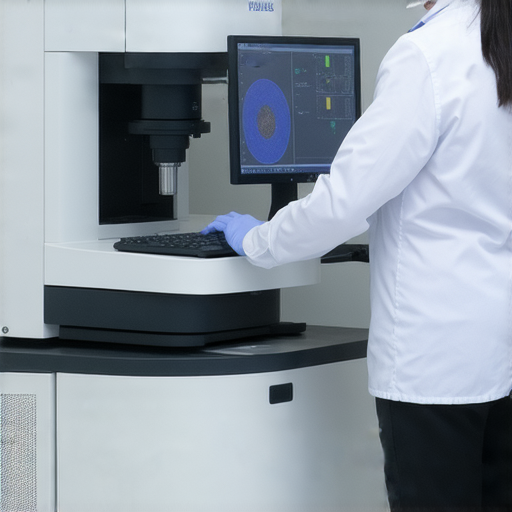 探索流式細胞儀的奧秘，外籍老師一對一英文教學，學習之旅的開始，圖片展示流式細胞儀操作及外籍老師指導學員的情景，提升英文能力與科學知識。