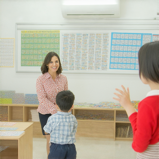 探索英文遊戲的樂趣，外籍老師一對一教學，提升語言能力的實際場景，學生專心學習，活潑互動，展現學習過程中的快樂與成就感。