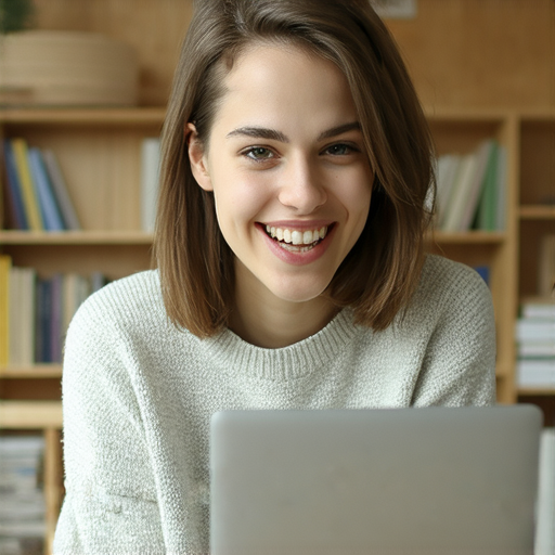 外籍英文老師與學生在線上進行一對一教學的場景，學生專注聆聽，展示學習過程中的互動性與沉浸感，體現線上一對一外籍英文教學的魅力，鼓勵開啟英文學習之旅。