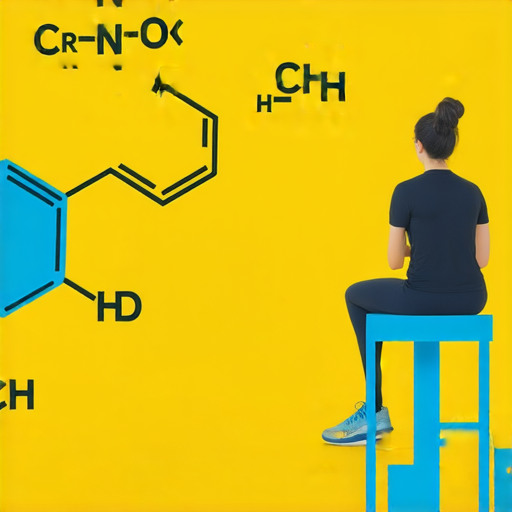 肌酸與肌酸酐的化學結構圖，顯示它們的重要性與作用，背景為健身房環境，強調透過一對一外籍英語教學提升健身知識的主題。
