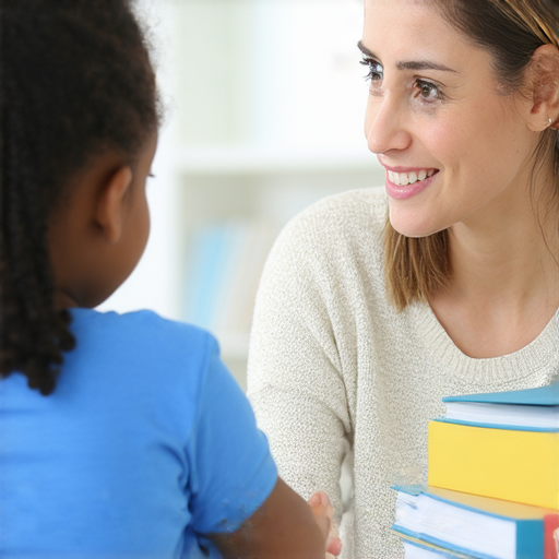 外籍老師一對一教學場景，學生與老師互動，提升社交英文能力，增強自信交流，專注於學習秘訣，環境輕鬆友好，適合各種程度學習者。