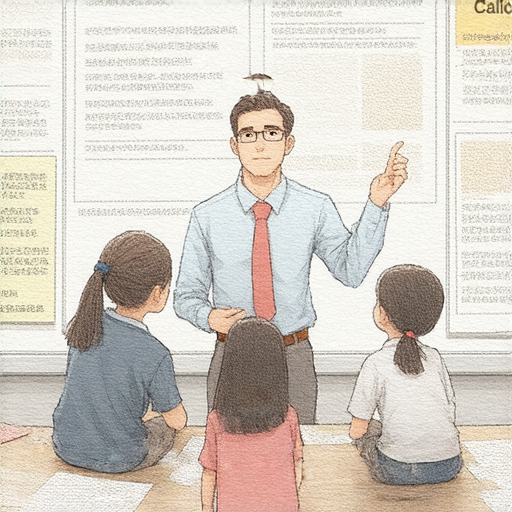 外籍老師教授學生正確的英文用法，背景中有鈣片的相關資訊，象徵發現鈣片的秘密和提升語言能力的活動。立即報名參加！