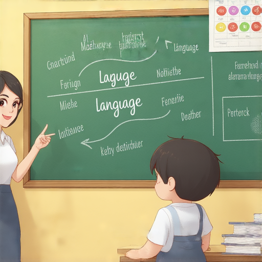 提升英文水平的外籍老師一對一教學場景，學生專注聆聽與互動，開啟學習新篇章的機會，展現語言學習的有效性與樂趣。