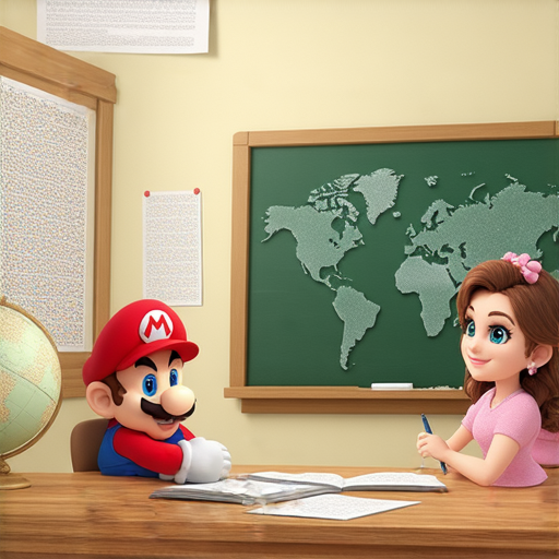 馬力歐與外籍老師互動學習英文的場景，展示一對一教學的高效優勢，突顯個別關注如何促進學習，快速提升英語能力的秘訣。