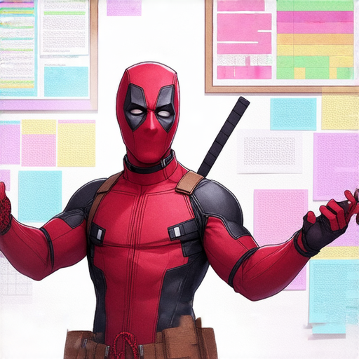 學好英文像死侍一樣喧鬧的主題圖片，展現外籍老師一對一教學的互動場景，學習者專注學習，環境活潑生動，強調提升英文能力的趣味性與實用性。