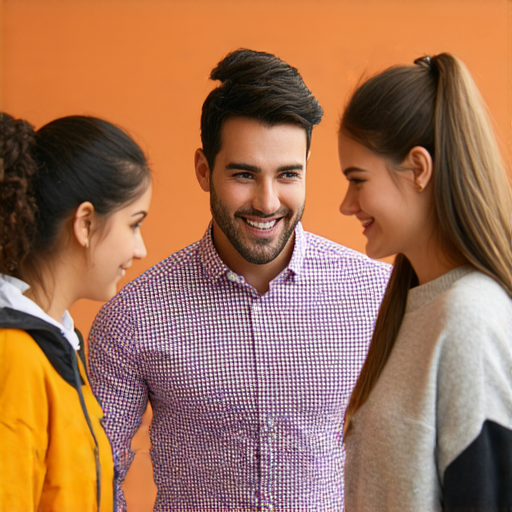 探索社區力量的圖片，展示外籍教師與學生一對一互動，促進語言學習的新模式，強調英文教學的重要性，激發社群參與感與互助精神。