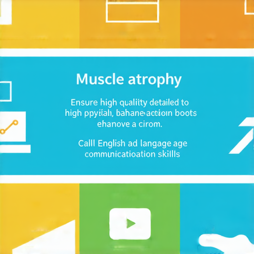 肌肉萎縮的真相揭密，顯示改善肌肉健康的圖示，強調英語溝通能力提升的關鍵，鼓勵讀者立即行動以增強身體和語言技能。